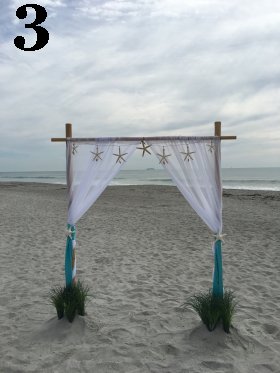 Oceanfront wedding on Cocoa Beach